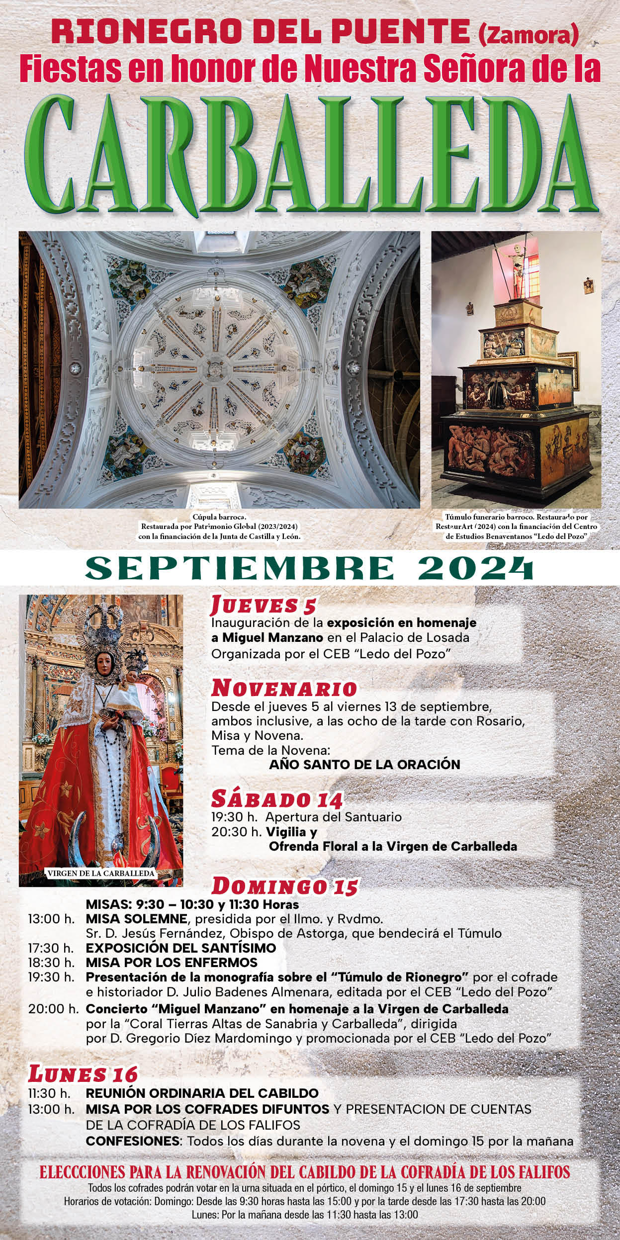 Fiestas en honor a Nuestra Señora de Carballeda 2024 Rionegro del Puente